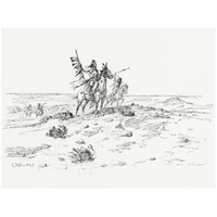 The Indian of the Plains as he was, 1899-Paper Art-26"x20"