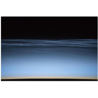 Noctilucent Clouds Over Earth-Paper Art-38"x26"