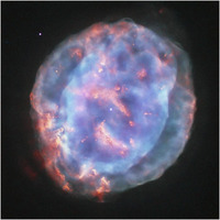 NGC 6818 - Little Gem Nebula-Paper Art-20"x20"