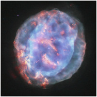 NGC 6818 - Little Gem Nebula-Paper Art-26"x26"