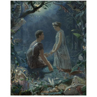 A Midsummer Night's Dream - Hermia and Lysander-Paper Art-22"x26"