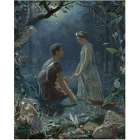 A Midsummer Night's Dream - Hermia and Lysander-Paper Art-24"x30"