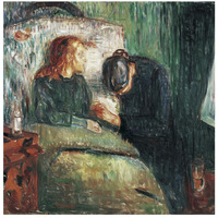 The Sick Child, 1907-Paper Art-26"x26"