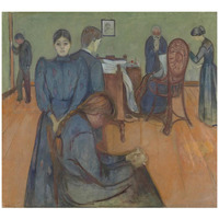 Death in the Sickroom, 1893-Paper Art-42"x38"