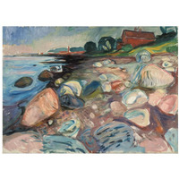 Shore with Red House, 1904-Paper Art-18"x14"