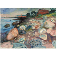 Shore with Red House, 1904-Paper Art-26"x20"