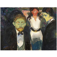 Jealousy, 1907-Paper Art-34"x26"