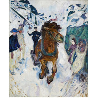 Galloping Horse, 1910-1912-Paper Art-24"x30"