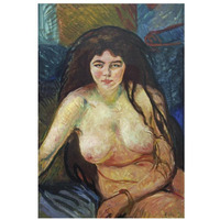 Female Nude; The Beast, 1902-Paper Art-22"x32"