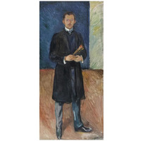 Self-Portrait with Brushes, 1904-Paper Art-16"x32"