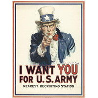 I want you for U.S. Army, c. 1917-Paper Art-32"x42"