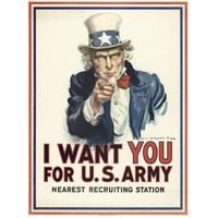 I want you for U.S. Army, c. 1917-Paper Art-38"x50"