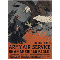 Join the Army Air Service, Be an American Eagle, ca. 1917-Paper Art-20"x26"