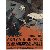 Join the Army Air Service, Be an American Eagle, ca. 1917-Paper Art-32"x42"
