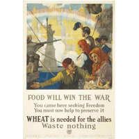 Food Will Win the War, 1917-Paper Art-14"x20"