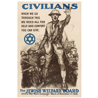 Civilians - The Jewish Welfare Board, 1918-Paper Art-22"x32"