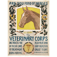 Are You Fond of Horses, 1919-Paper Art-20"x26"