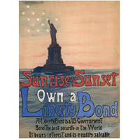Sunrise or Sunset, Own a Liberty Bond, 1917-Paper Art-38"x50"