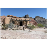 Abandoned movie set along the Rio Grande River in Big Bend Ranch State Park in lower Brewster County, TX-Paper Art-32"x22"