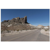 Scenery in Big Bend National Park, TX-Paper Art-32"x22"