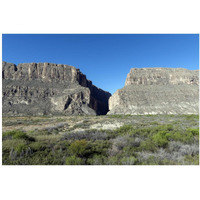 Scene from Big Bend National Park in Brewster County, TX-Paper Art-20"x14"