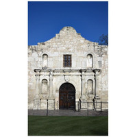 The Alamo, San Antonio, TX-Paper Art-26"x42"