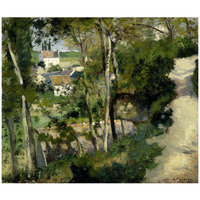 The Climb, Rue de la Cote-du-Jalet, Pontoise (Chemin montant, rue de la Cote-du-Jalet, Pontoise), 1875-Paper Art-42"x36"