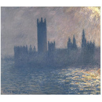 Houses of Parliament, Sunlight Effect (Le Parlement, effet de soleil), 1903-Paper Art-46"x41"