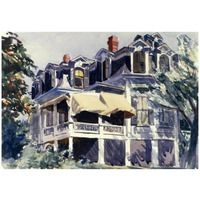 The Mansard Roof, 1923-Paper Art-32"x23"