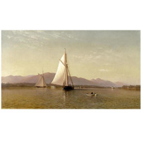 The Hudson at the Tappan Zee, 1876-Paper Art-24"x15"