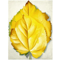 2 Yellow Leaves (Yellow Leaves), 1928-Paper Art-25"x32"