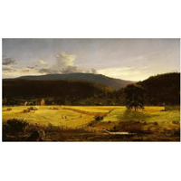 Bareford Mountains, West Milford, New Jersey, 1850-Paper Art-38"x23"