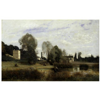 Ville d'Avray, 1865-Paper Art-32"x21"