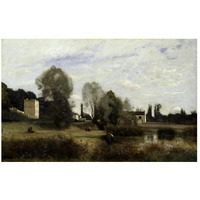 Ville d'Avray, 1865-Paper Art-46"x30"