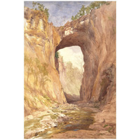 Natural Bridge, Virginia, 1876-Paper Art-22"x32"