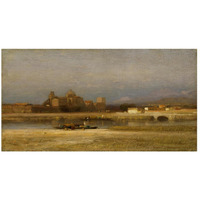 On the Viga, Outskirts of the City of Mexico, 1892-Paper Art-46"x25"