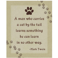 Mark Twain: Cat by the Tail-Paper Art-30"x37"