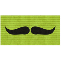 Mustache: Upswept-Paper Art-26"x14"