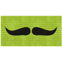 Mustache: Upswept-Paper Art-74"x38"