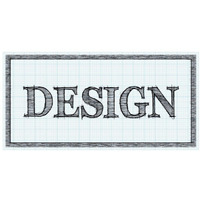 Sketched Words - Design-Paper Art-74"x38"