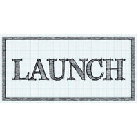Sketched Words - Launch-Paper Art-62"x32"