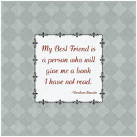 Quotes - Lincoln - On Books-Paper Art-32"x32"