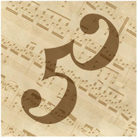 Music - Alto Clef-Paper Art-26"x26"