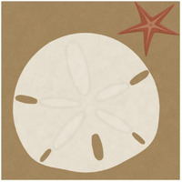 Summer Fun: Sand Dollar-Paper Art-26"x26"