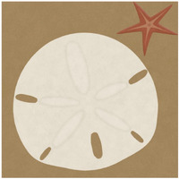 Summer Fun: Sand Dollar-Paper Art-42"x42"