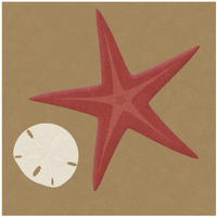 Summer Fun: Starfish-Paper Art-42"x42"