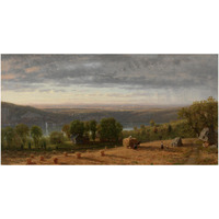 Landscape with Haywain, 1861-Paper Art-32"x17"