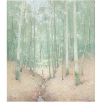 Wood Interior, c.1910-Paper Art-28"x32"