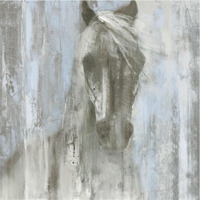 Shadow Light v.2 on Blue -Paper Art-38"x38"