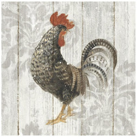 Farm Friend II on Barn Board -Paper Art-20"x20"